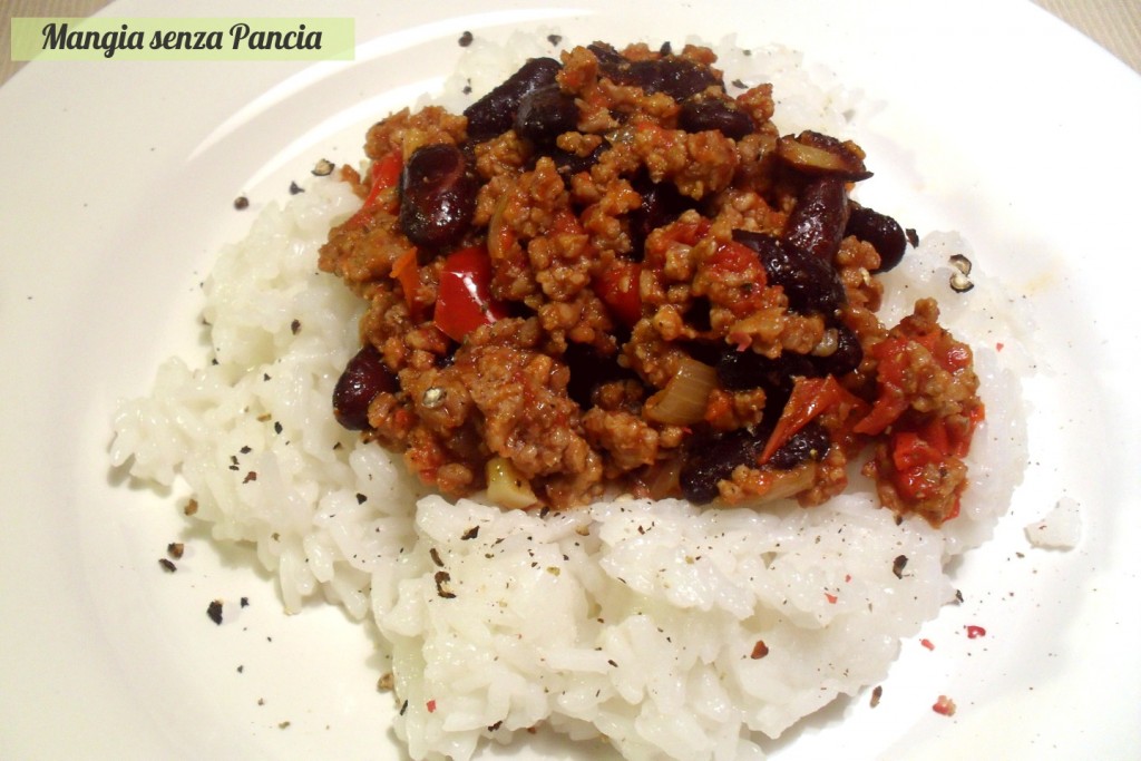 Chili con carne light, Mangia senza Pancia Chili con carne light, Mangia senza Pancia
