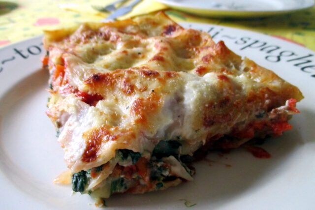 Lasagne ricotta e spinaci