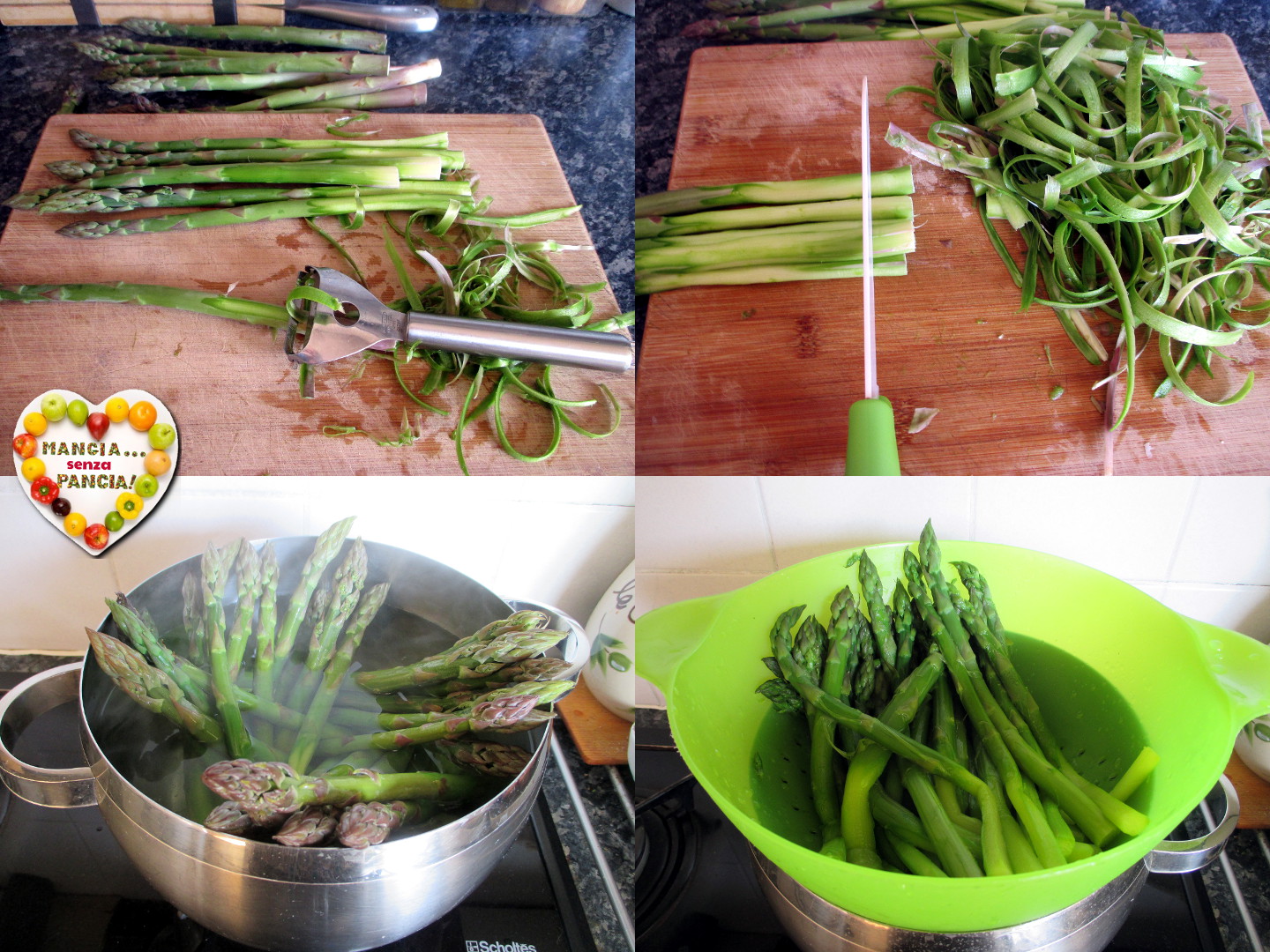 Quiche di asparagi leggera, Mangia senza Pancia