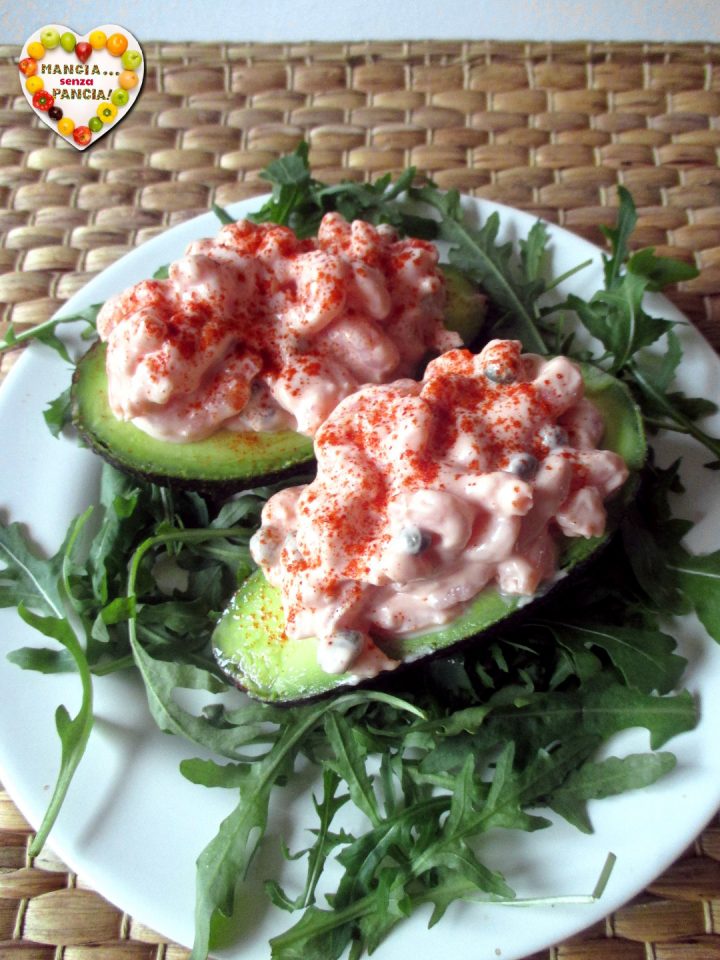 Avocado e gamberetti in salsa rosa, Mangia senza Pancia
