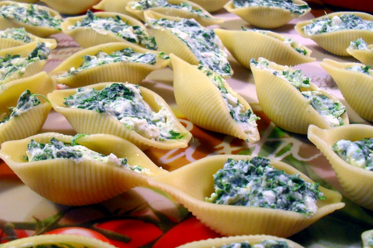 Conchiglioni ripieni light