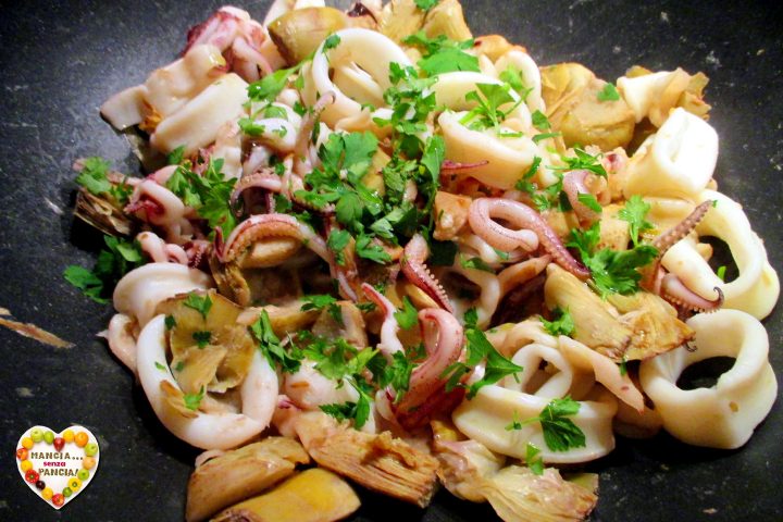 Calamari e carciofi in padella, Mangia senza Pancia