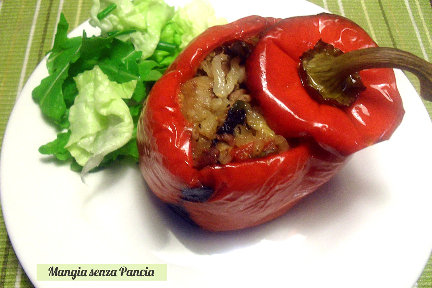 Peperoni ripieni light, ricetta fornetto Versilia, Mangia senza Pancia