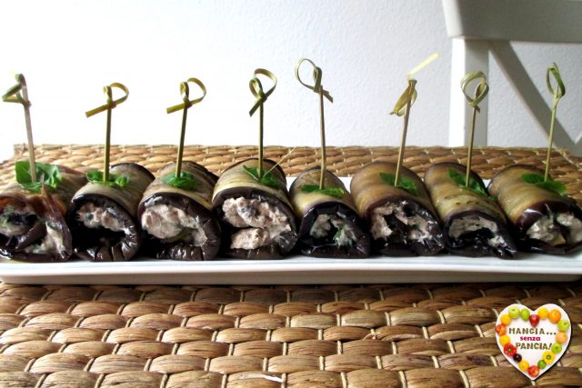 Involtini di melanzane con tonno e olive, Mangia senza Pancia