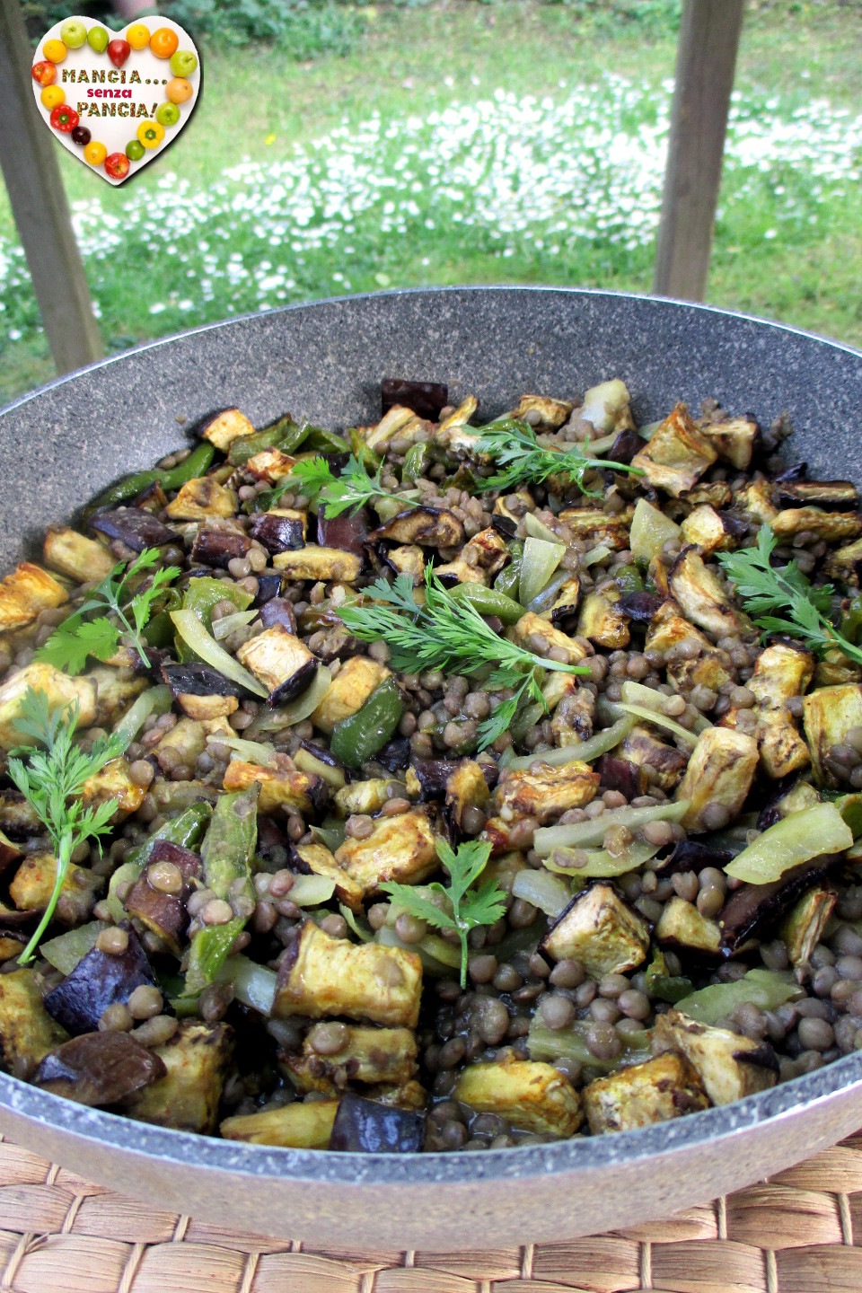 Melanzane e lenticchie speziate, Mangia senza Pancia