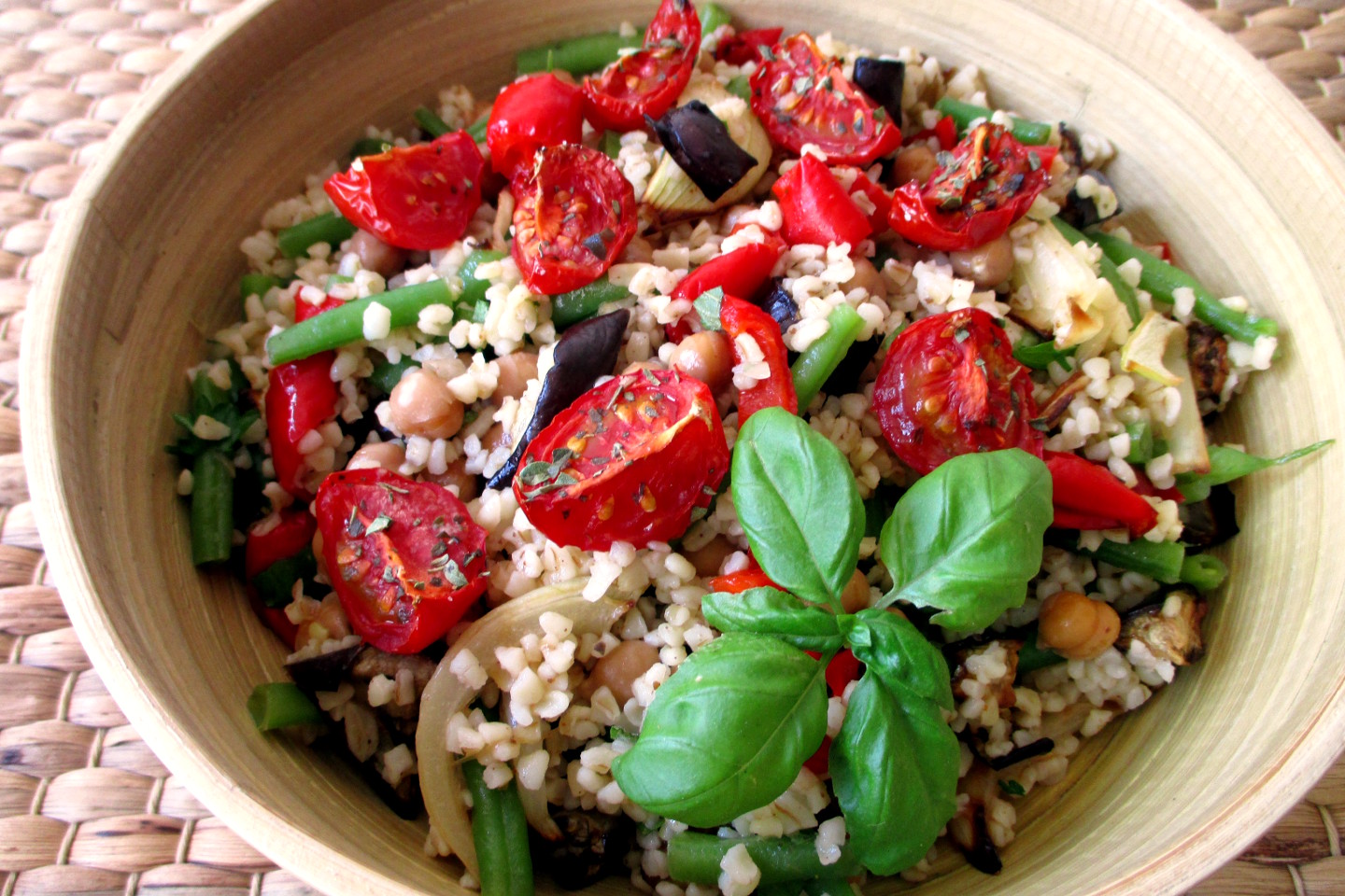 Bulgur ceci e verdure