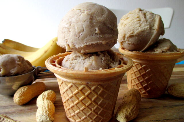 Gelato burro di arachidi e banana congelata, Mangia senza Pancia