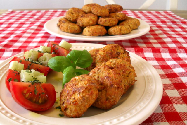 Polpettine vegetariane al forno senza uova, Mangia senza Pancia