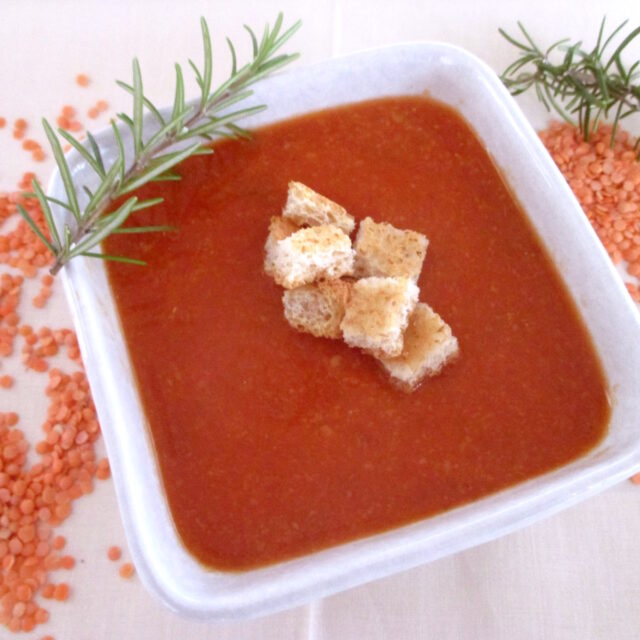 Passato di lenticchie rosse - Mangia senza Pancia