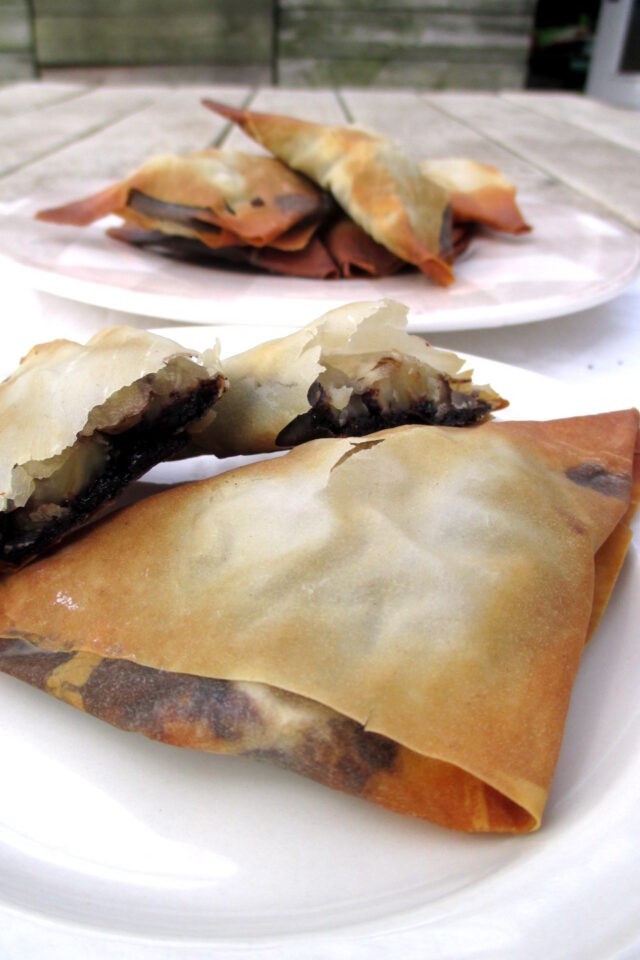 Triangolini banana e cioccolato, Mangia senza Pancia