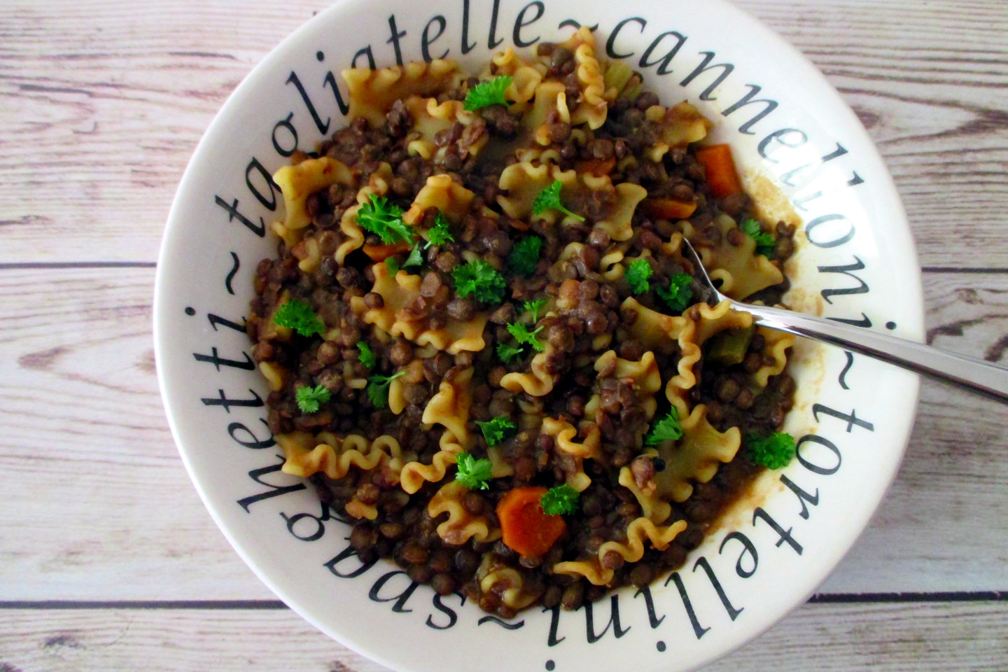 Pasta e lenticchie light alla napoletana