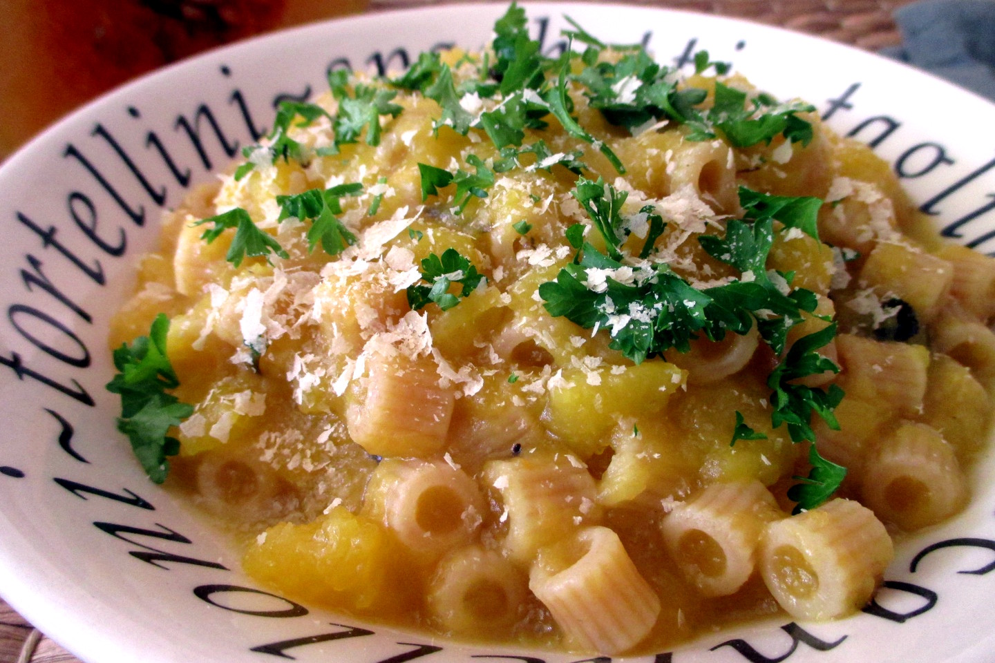 Pasta e zucca, Mangia senza Pancia