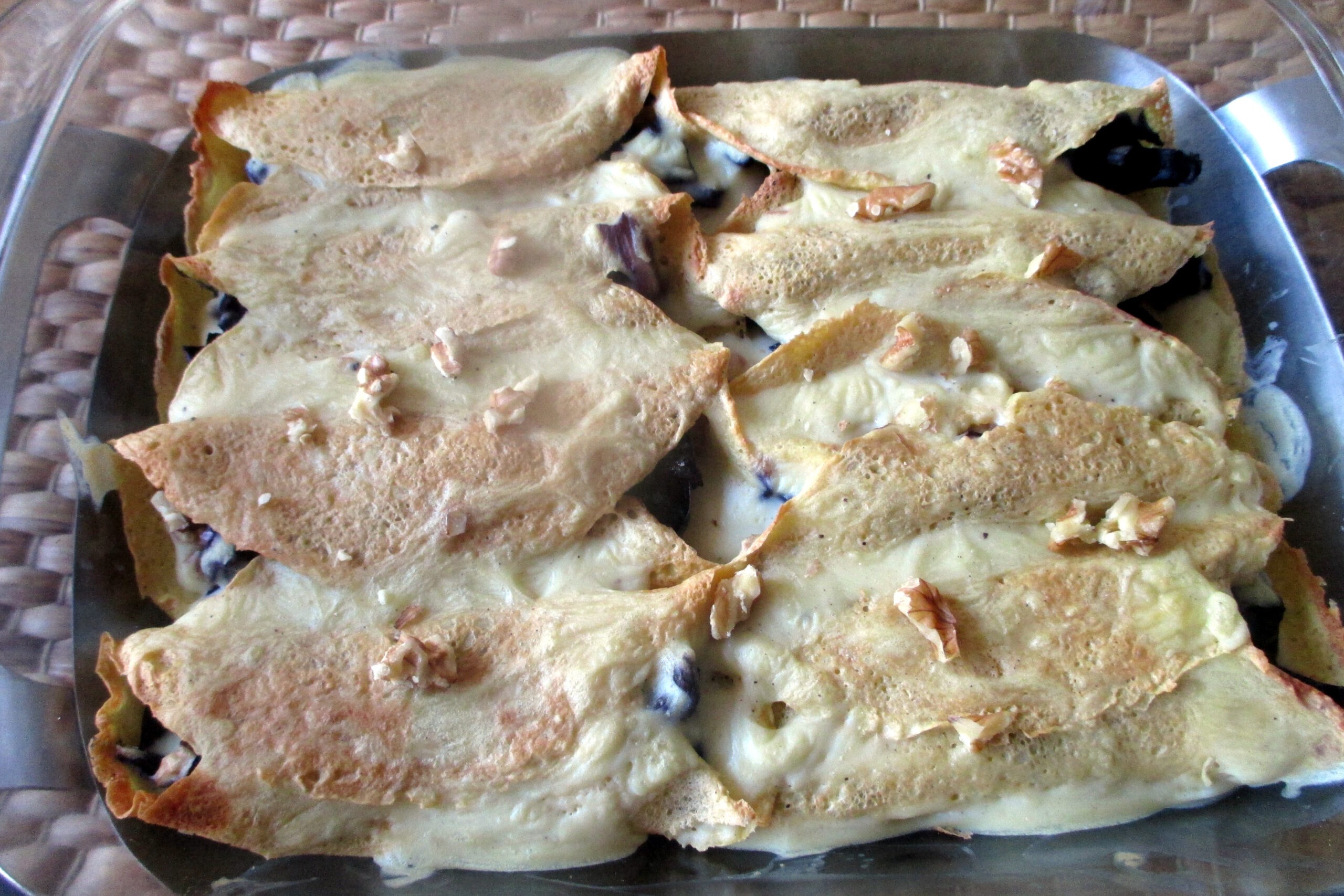 Crespelle con cavolo rosso e noci, Mangia senza Pancia