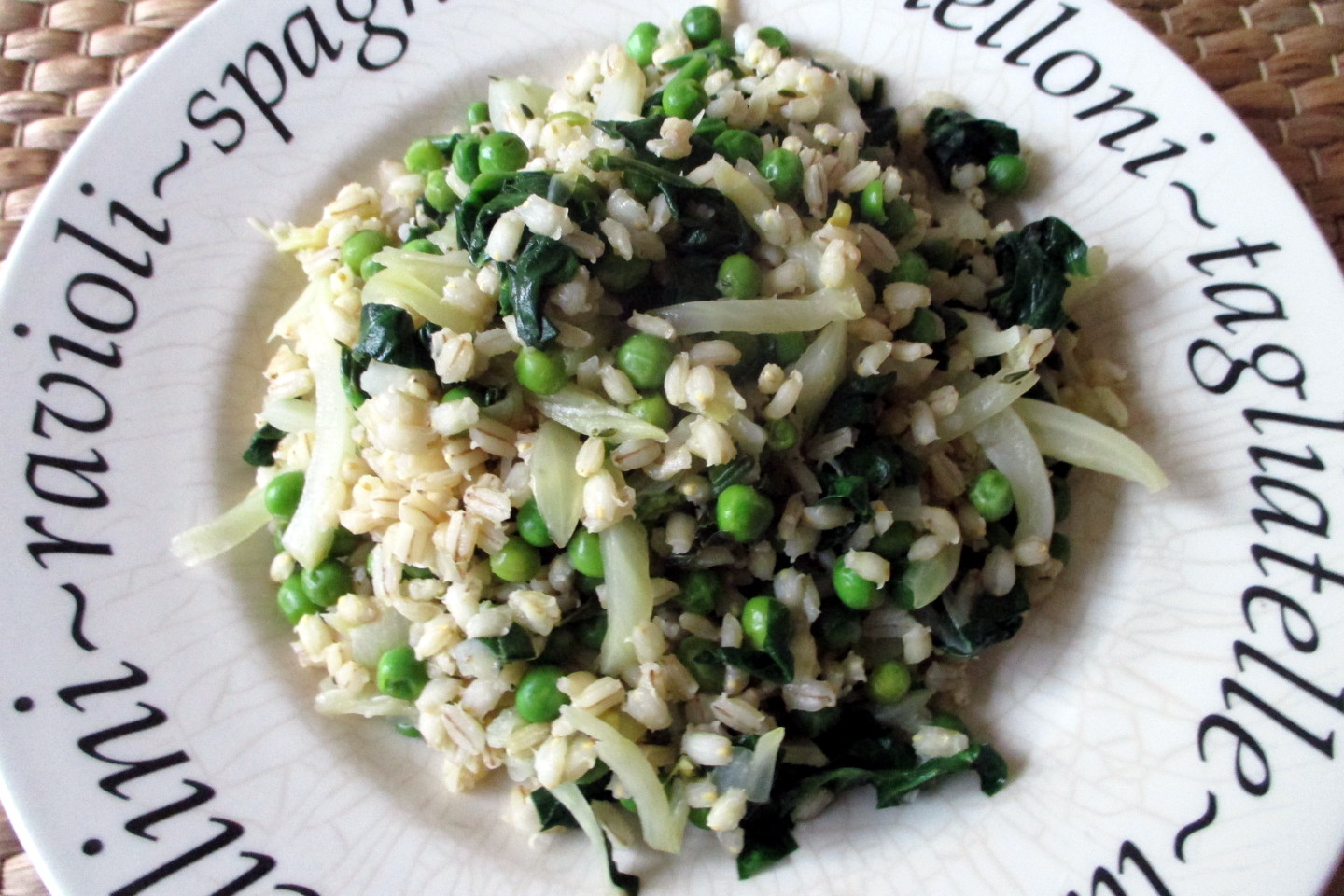 Insalata di orzo con verdure e piselli, Mangia senza Pancia