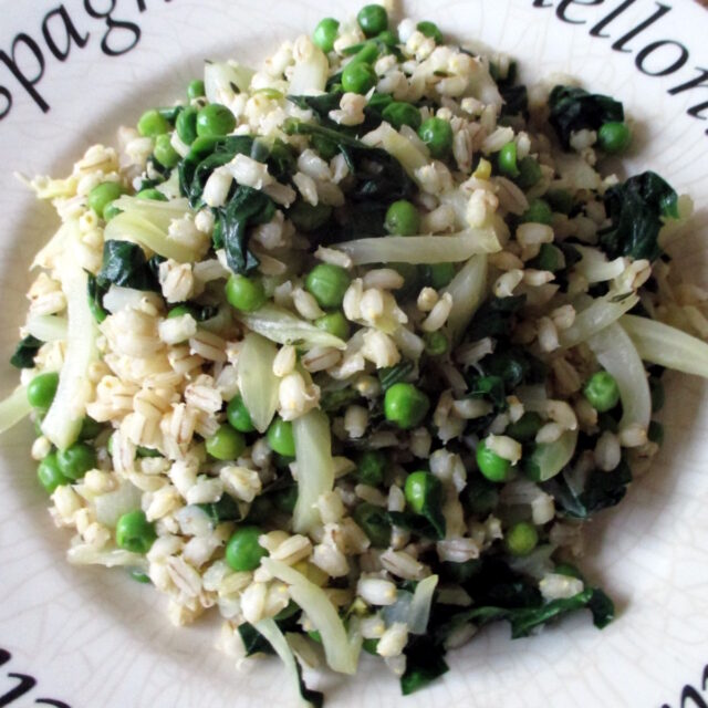 Insalata di orzo con verdure e piselli, Mangia senza Pancia