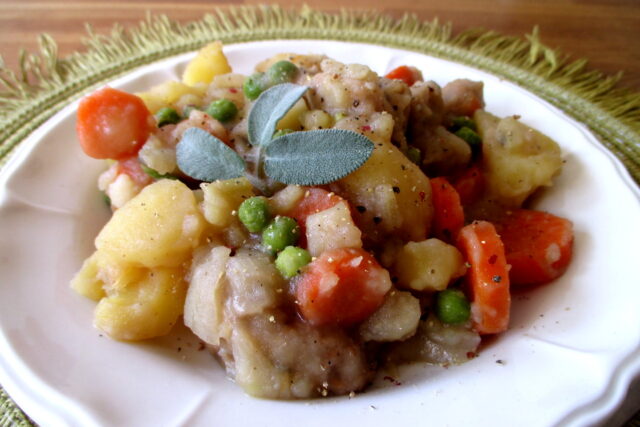 spezzatino di seitan, Mangia senza Pancia