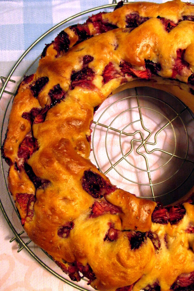 Ciambellone alle fragole senza grassi, Mangia senza Pancia