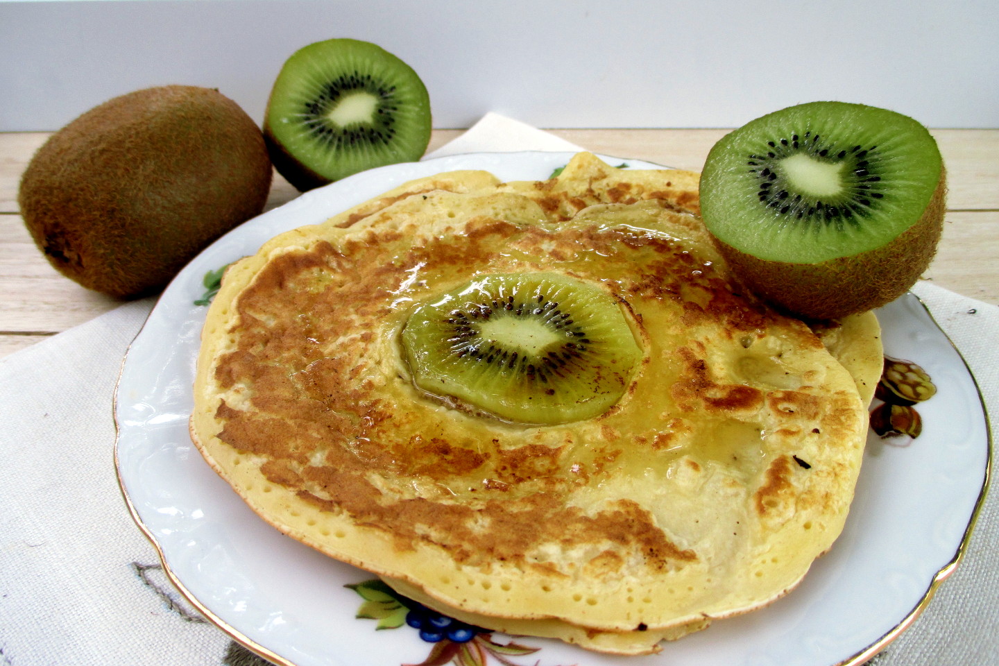 Pancakes light con kiwi, Mangia senza Pancia