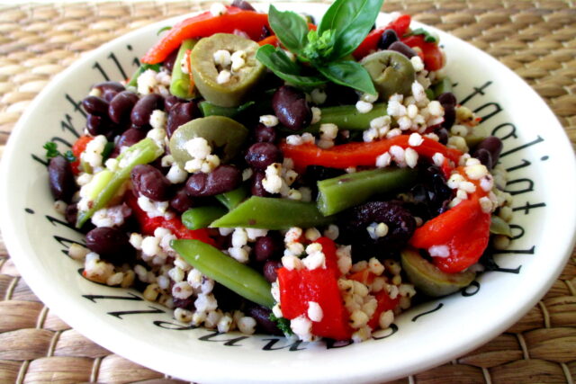 Insalata di sorgo e fagioli con verdure, Mangia senza Pancia