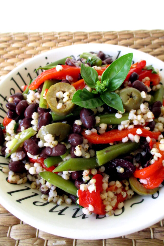 Insalata di sorgo e fagioli con verdure, Mangia senza Pancia