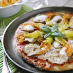 -pizza ortolana ai fiori di zucca