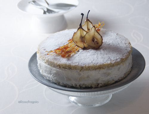 Torta ricotta e pere