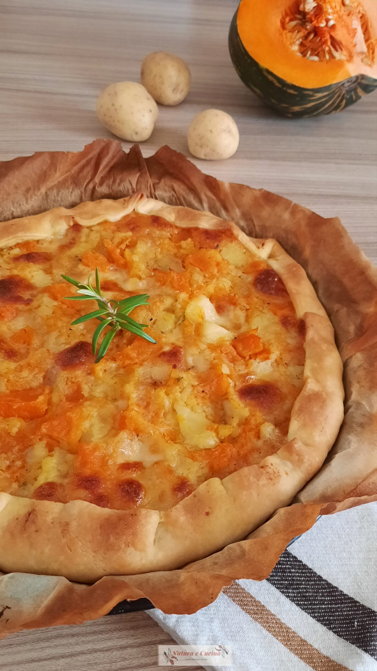 Torta Salata Con Zucca E Patate - Natura E Cucina