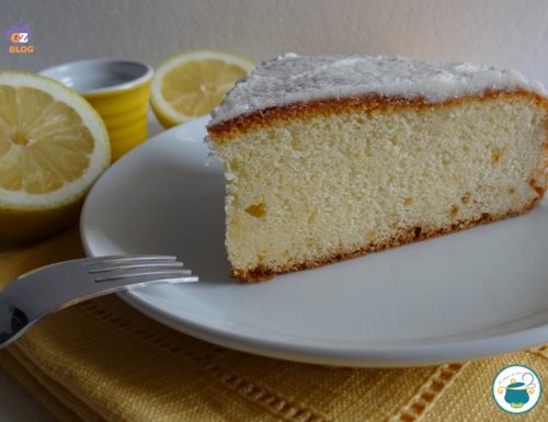 Torta al limone glassata – ricetta dolce facile –
