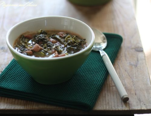 Zuppa fagioli e broccoli