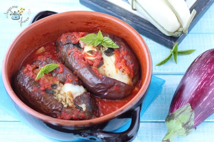 Melanzane ripiene al sugo veloci