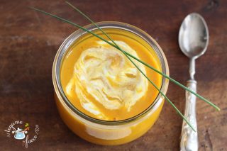 vellutata di zucca in vasocottura al microonde