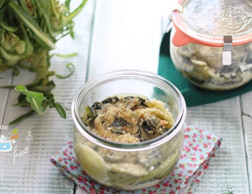 Tortino di cicoria e patate in vasocottura