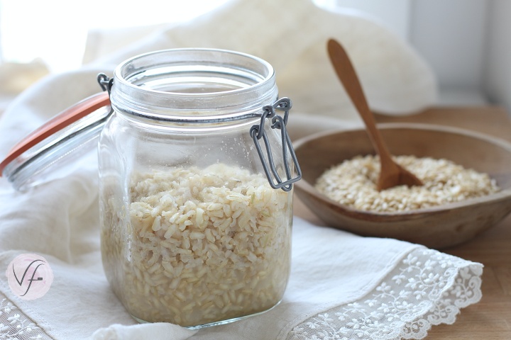riso bianco cotto in vasetto