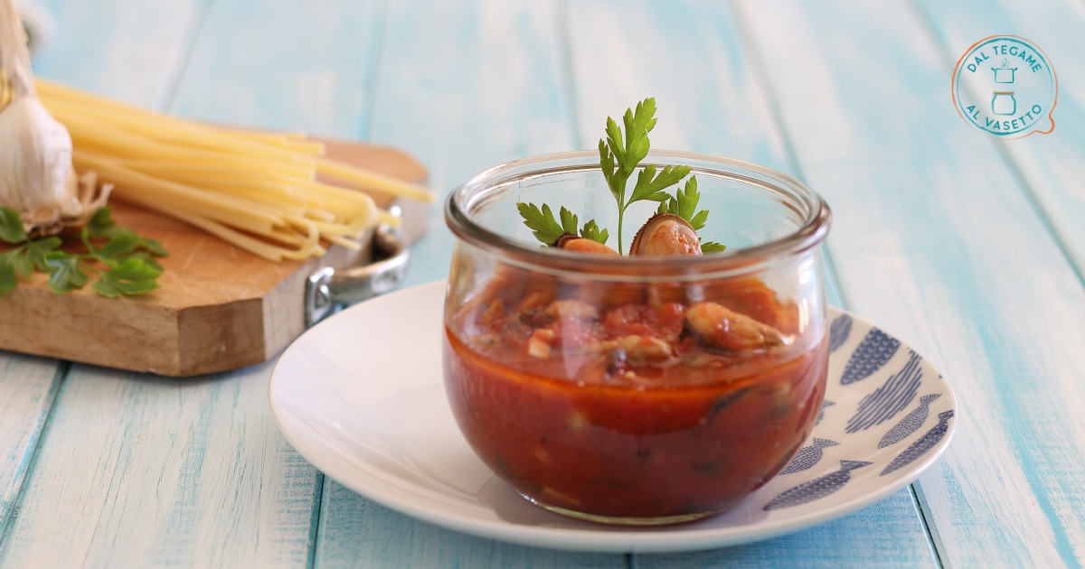 Zuppa di cozze e vongole in vasocottura Dal tegame al vasetto