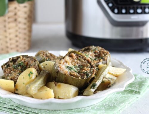 Carciofi ripieni con instant pot