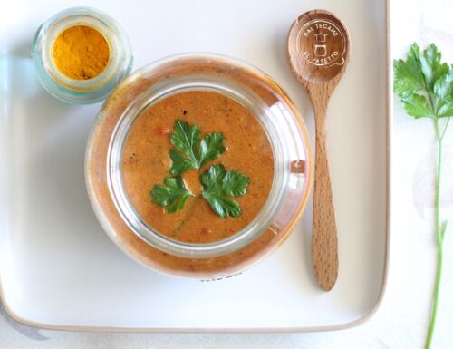 Salsa al curry in vasocottura