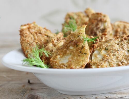 Cotolette di finocchi in friggitrice ad aria