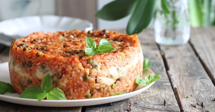 Timballo di riso al pomodoro al microonde
