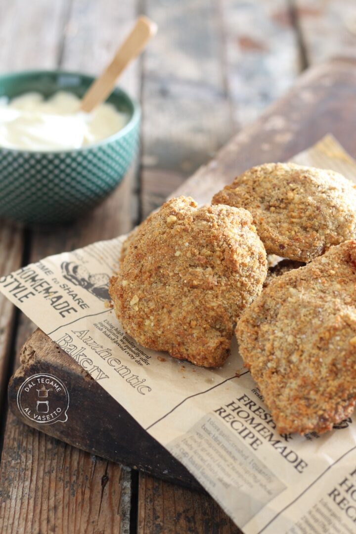 Cotolette di soia in friggitrice ad aria