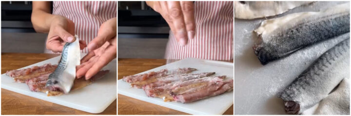 Sgombri con cipolle in vasocottura