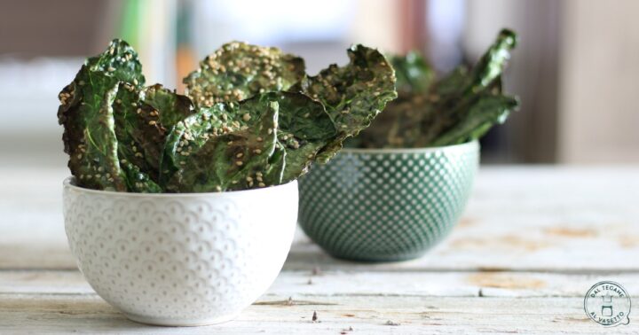 Chips di cavolo nero in friggitrice ad aria