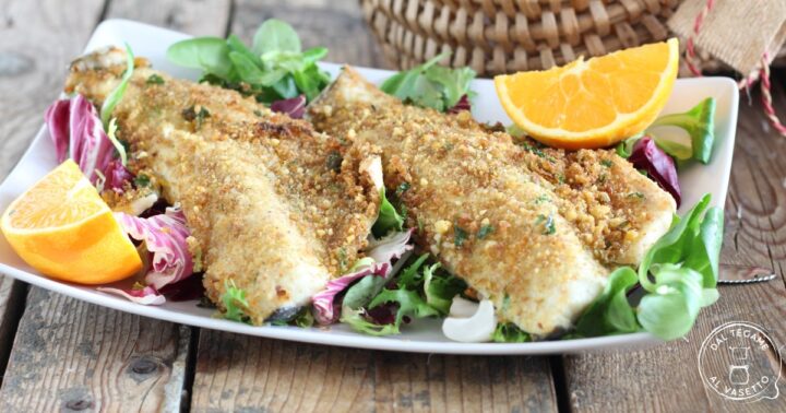 Filetti di branzino in friggitrice ad aria
