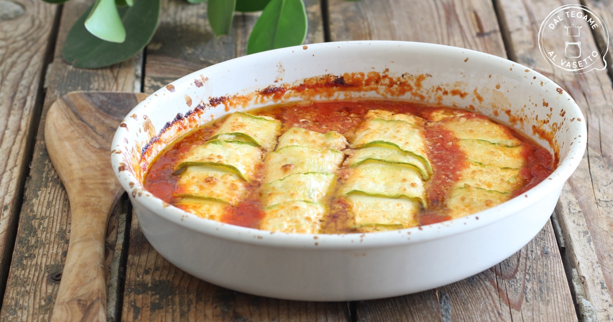 Involtini di zucchine al sugo al microonde