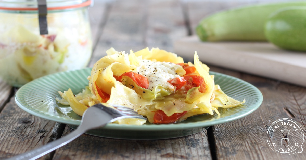 Lasagne light in vasocottura