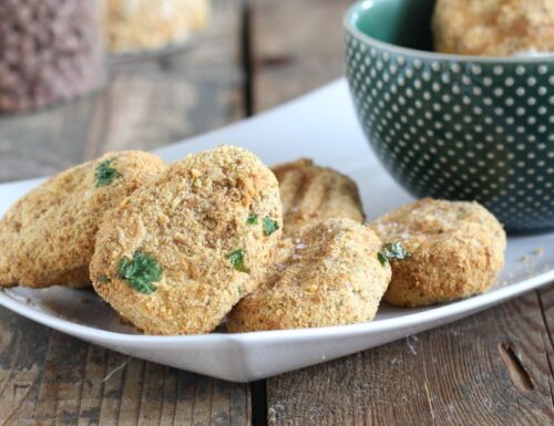 Polpette di ceci e zucchine in friggitrice ad aria
