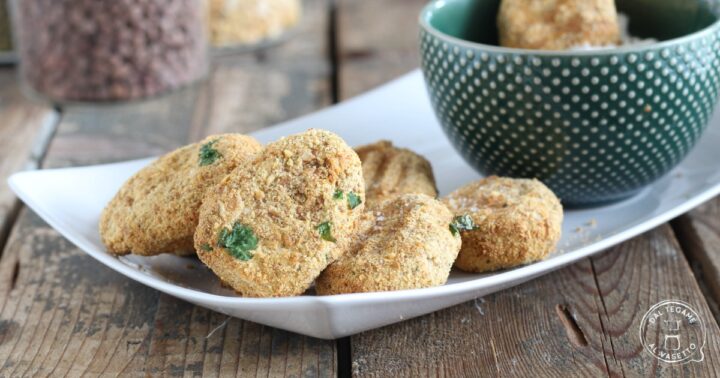 Polpette di ceci e zucchine in friggitrice ad aria