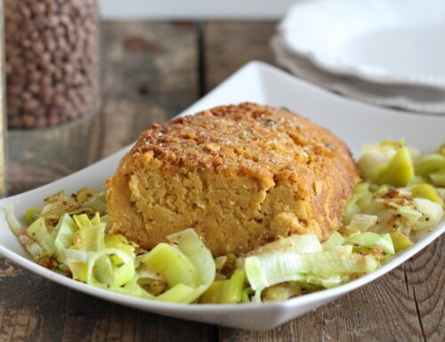 Polpettone di ceci e zucchine