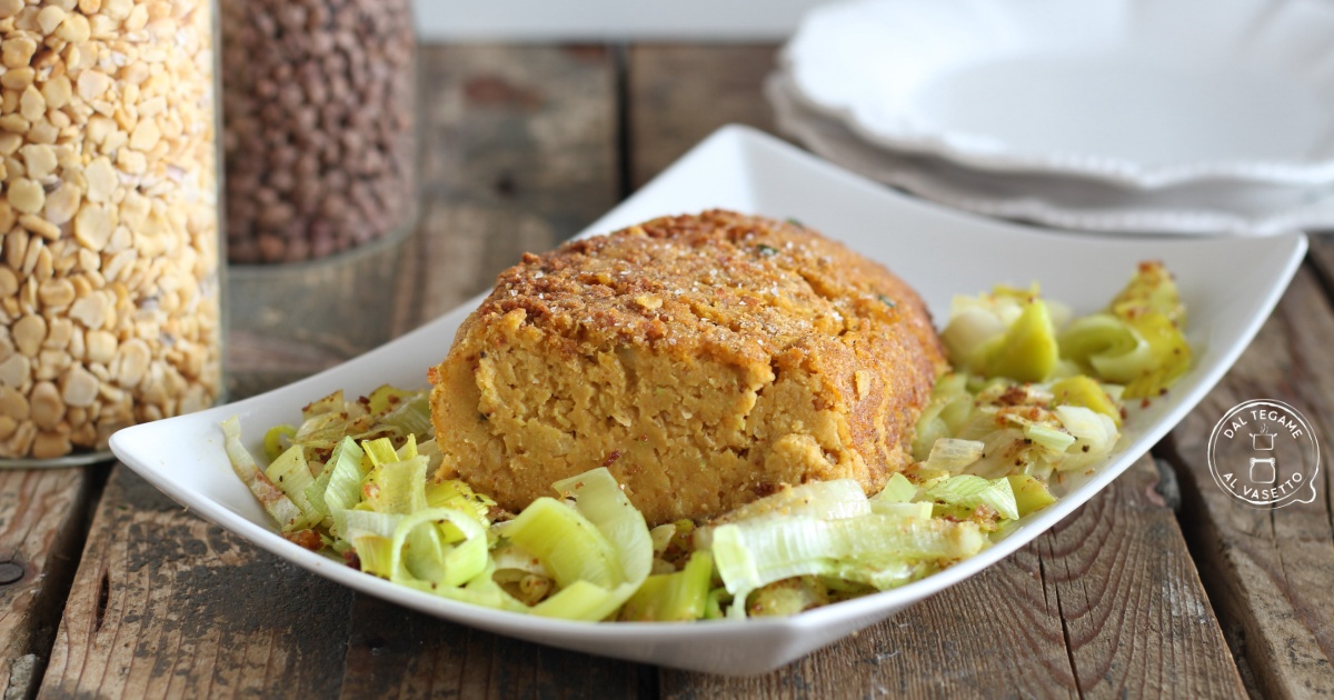 Polpettone di ceci e zucchine