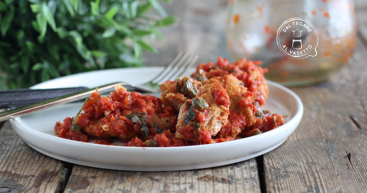 Soia alla pizzaiola in vasocottura