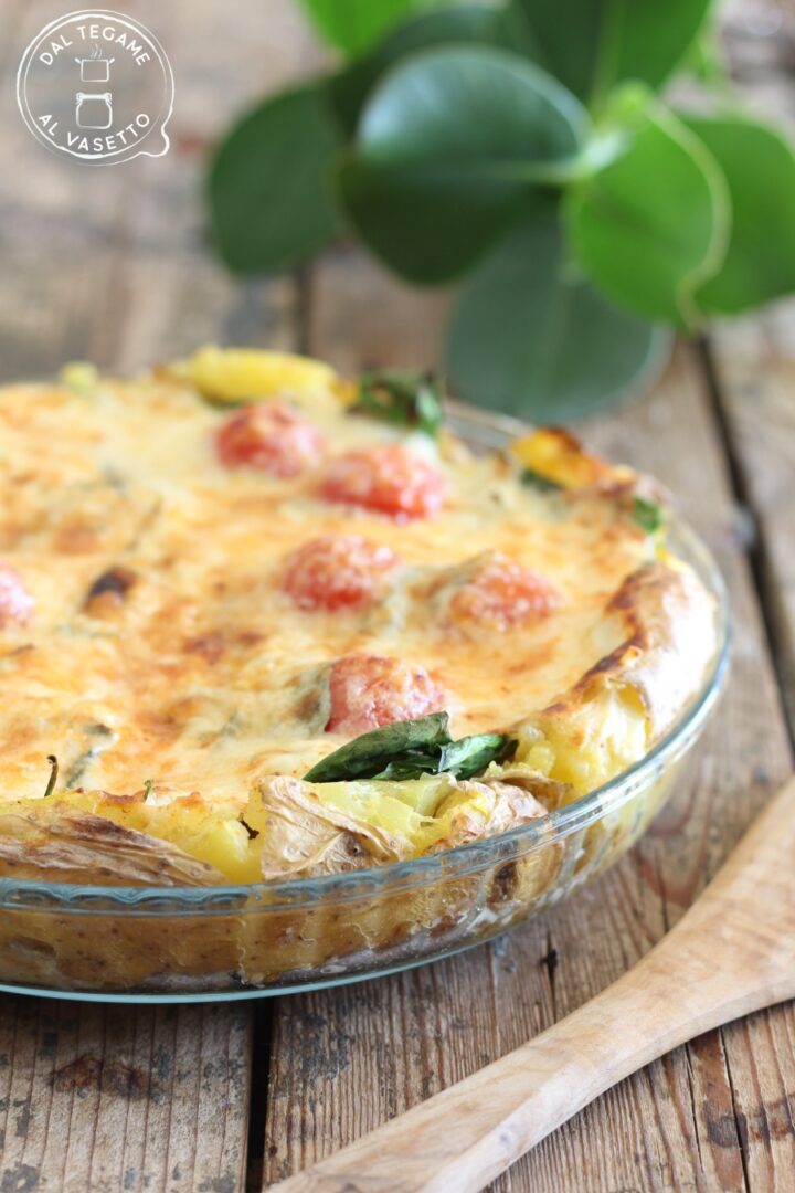Torta di patate al microonde